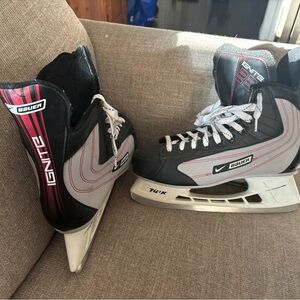 Bauer Nike Senior Black and Gray Ice Hockey Skates